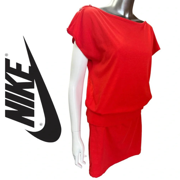 Nike 6.0 Orange Short  Sleeve Waist Dress
Size Small - Picture 3 of 8
